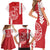 Custom Tahiti Football Family Matching Short Sleeve Bodycon Dress and Hawaiian Shirt Go Toa Aito