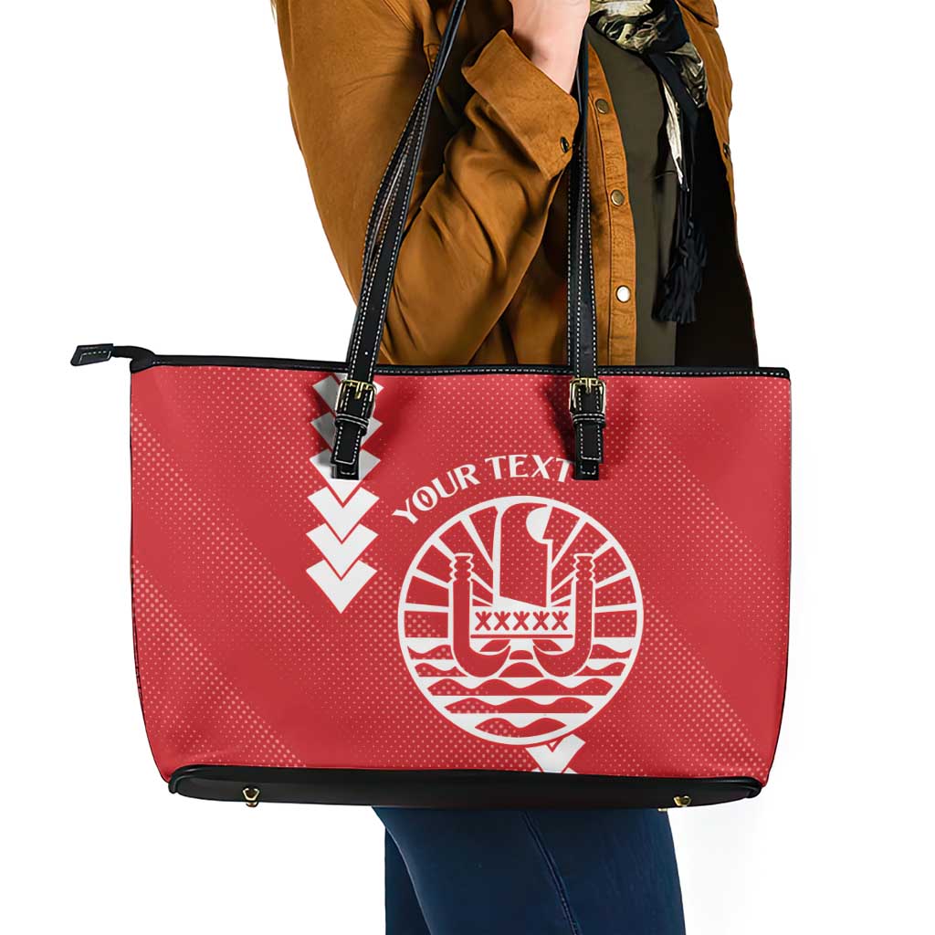 Custom Tahiti Football Leather Tote Bag Go Toa Aito