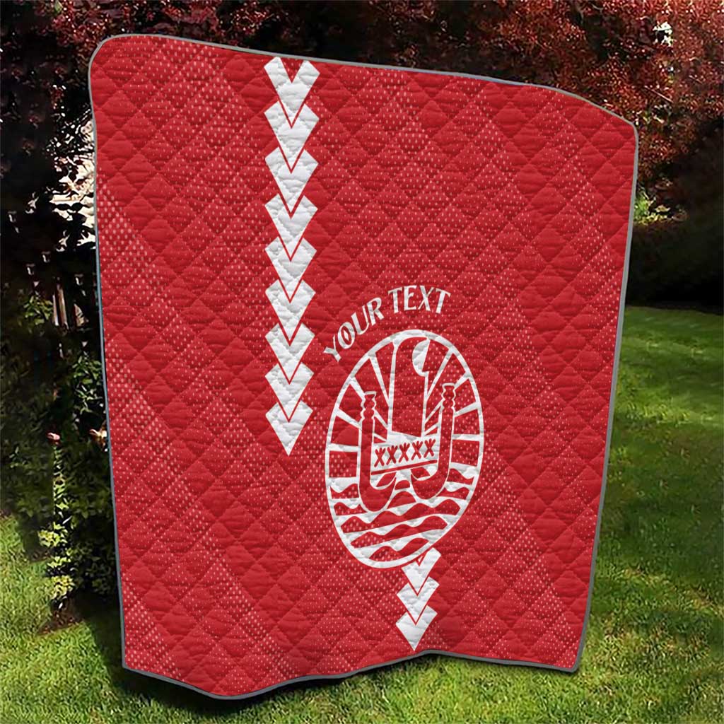 Custom Tahiti Football Quilt Go Toa Aito