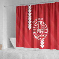 Custom Tahiti Football Shower Curtain Go Toa Aito