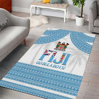 Custom Fiji Tapa Football Area Rug Go Bula Boy!