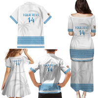 Custom Fiji Tapa Football Family Matching Puletasi and Hawaiian Shirt Go Bula Boy!