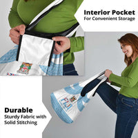 Fiji Tapa Football Grocery Bag Go Bula Boy!