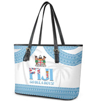 Custom Fiji Tapa Football Leather Tote Bag Go Bula Boy!