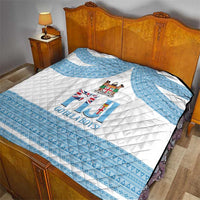 Custom Fiji Tapa Football Quilt Go Bula Boy!