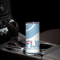 Custom Fiji Tapa Football Skinny Tumbler Go Bula Boy!