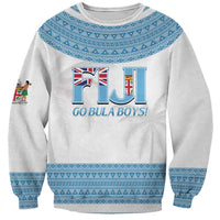 Custom Fiji Tapa Football Sweatshirt Go Bula Boy!