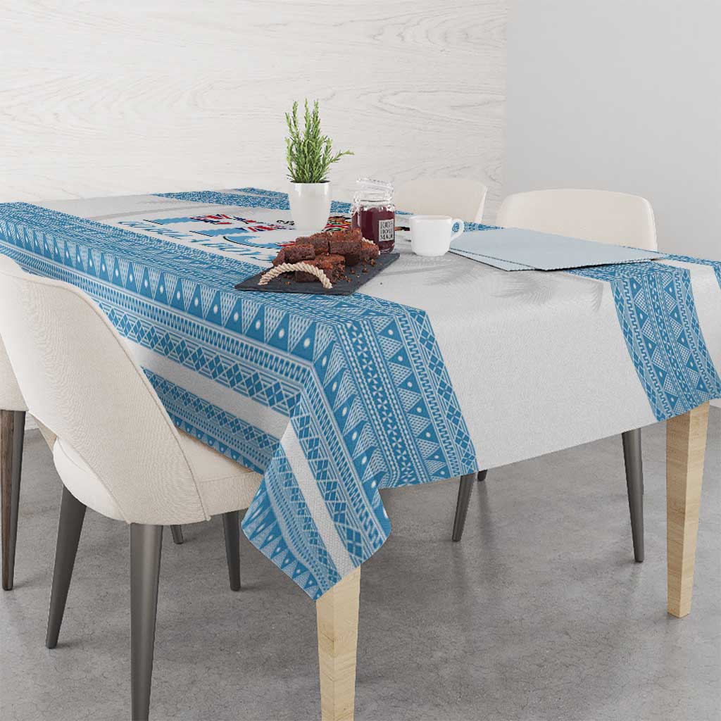 Custom Fiji Tapa Football Tablecloth Go Bula Boy!