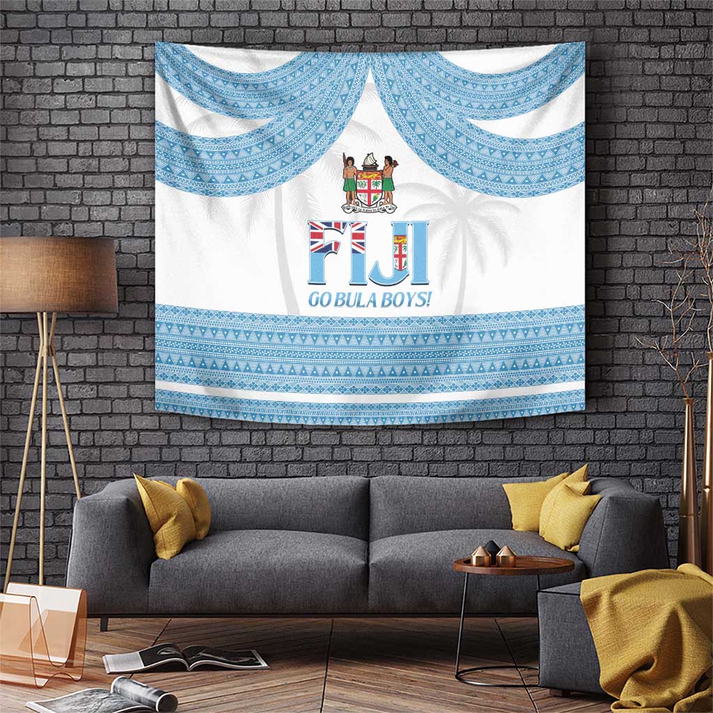 Custom Fiji Tapa Football Tapestry Go Bula Boy!