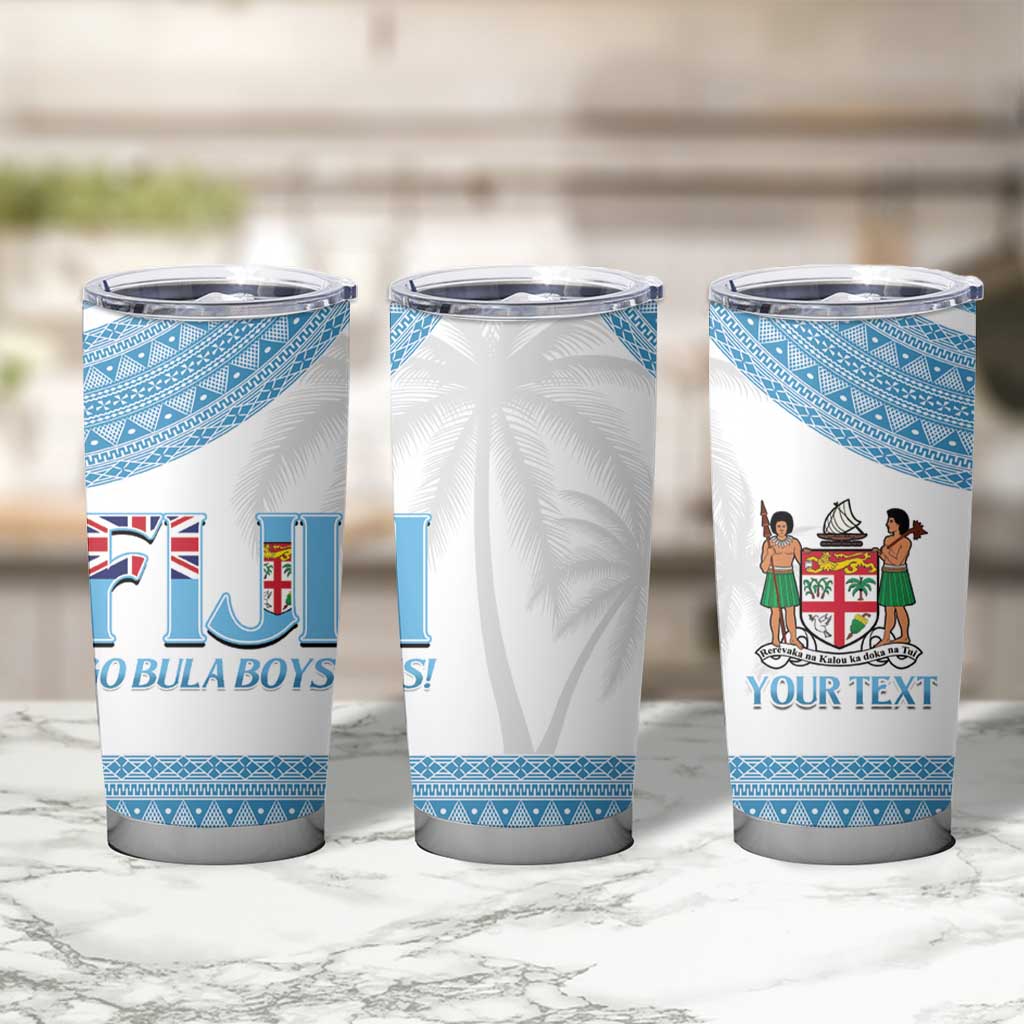 Custom Fiji Tapa Football Tumbler Cup Go Bula Boy!