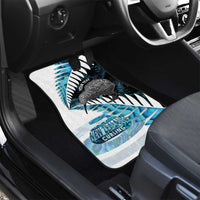 New Zealand Silver Fern Curling Personalised Car Mats Aotearoa Kiwi Ponga Paua Shell Version LT14 - Polynesian Pride