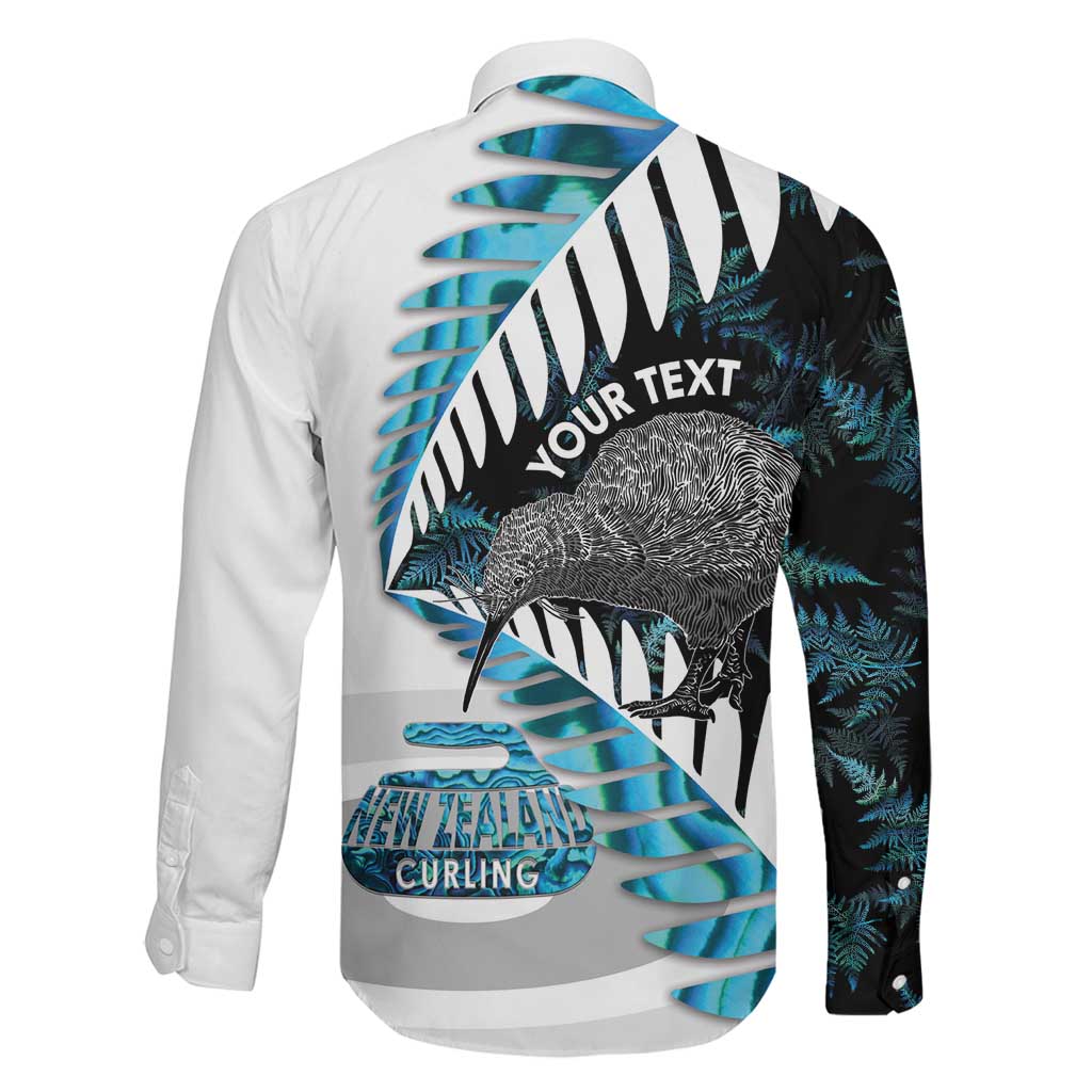 New Zealand Silver Fern Curling Personalised Family Matching Mermaid Dress and Hawaiian Shirt Aotearoa Kiwi Ponga Paua Shell Version - Polynesian Pride