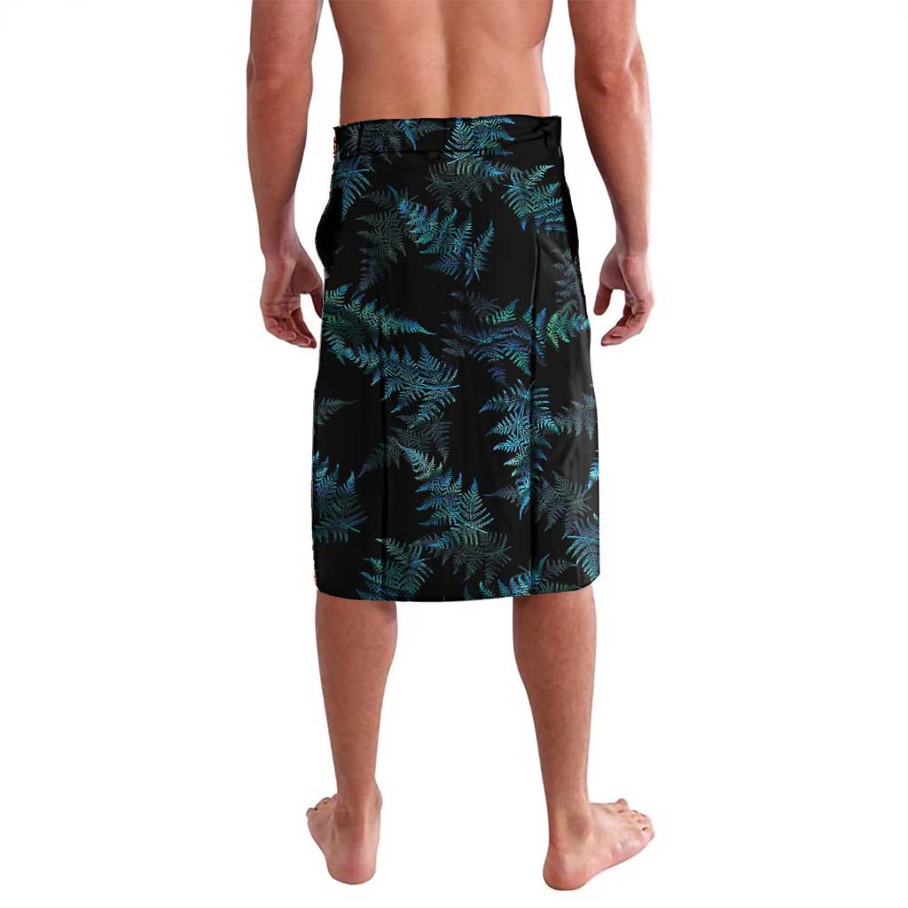 New Zealand Silver Fern Curling Personalised Lavalava Aotearoa Kiwi Ponga Paua Shell Version LT14 - Polynesian Pride