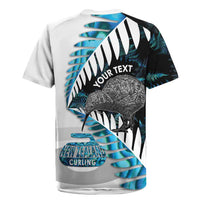 New Zealand Silver Fern Curling Personalised Rugby Jersey Aotearoa Kiwi Ponga Paua Shell Version LT14 - Polynesian Pride