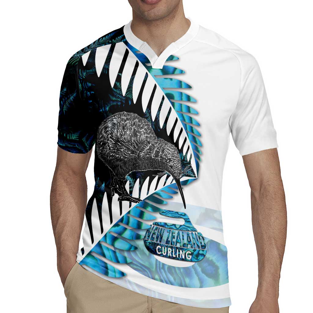 New Zealand Silver Fern Curling Personalised Rugby Jersey Aotearoa Kiwi Ponga Paua Shell Version LT14 - Polynesian Pride