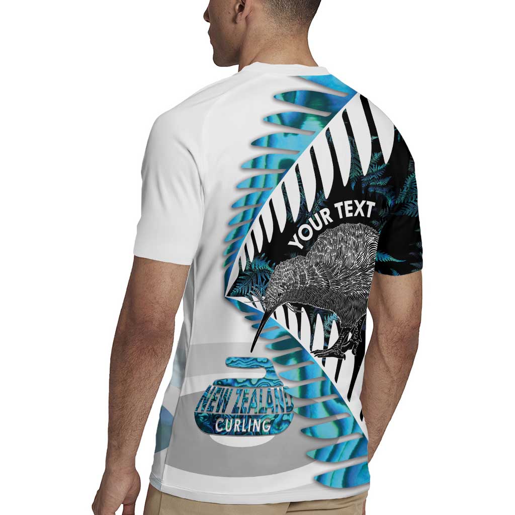 New Zealand Silver Fern Curling Personalised Rugby Jersey Aotearoa Kiwi Ponga Paua Shell Version LT14 - Polynesian Pride