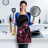 Pink Black Polynesia Floral Sea Turtle Apron LT14 - Polynesian Pride