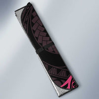 Pink Black Polynesia Floral Sea Turtle Auto Sun Shade LT14 - Polynesian Pride
