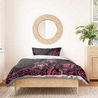 Pink Black Polynesia Floral Sea Turtle Bedding Set LT14 - Polynesian Pride