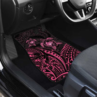 Pink Black Polynesia Floral Sea Turtle Car Mats LT14 - Polynesian Pride