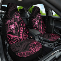 Pink Black Polynesia Floral Sea Turtle Car Seat Cover - Polynesian Pride