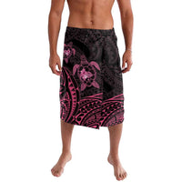 Pink Black Polynesia Floral Sea Turtle Lavalava LT14 Black - Polynesian Pride