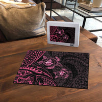 Pink Black Polynesia Floral Sea Turtle Puzzle LT14 - Polynesian Pride