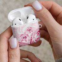 Pink White Polynesia Floral Sea Turtle AirPods Case LT14 - Polynesian Pride