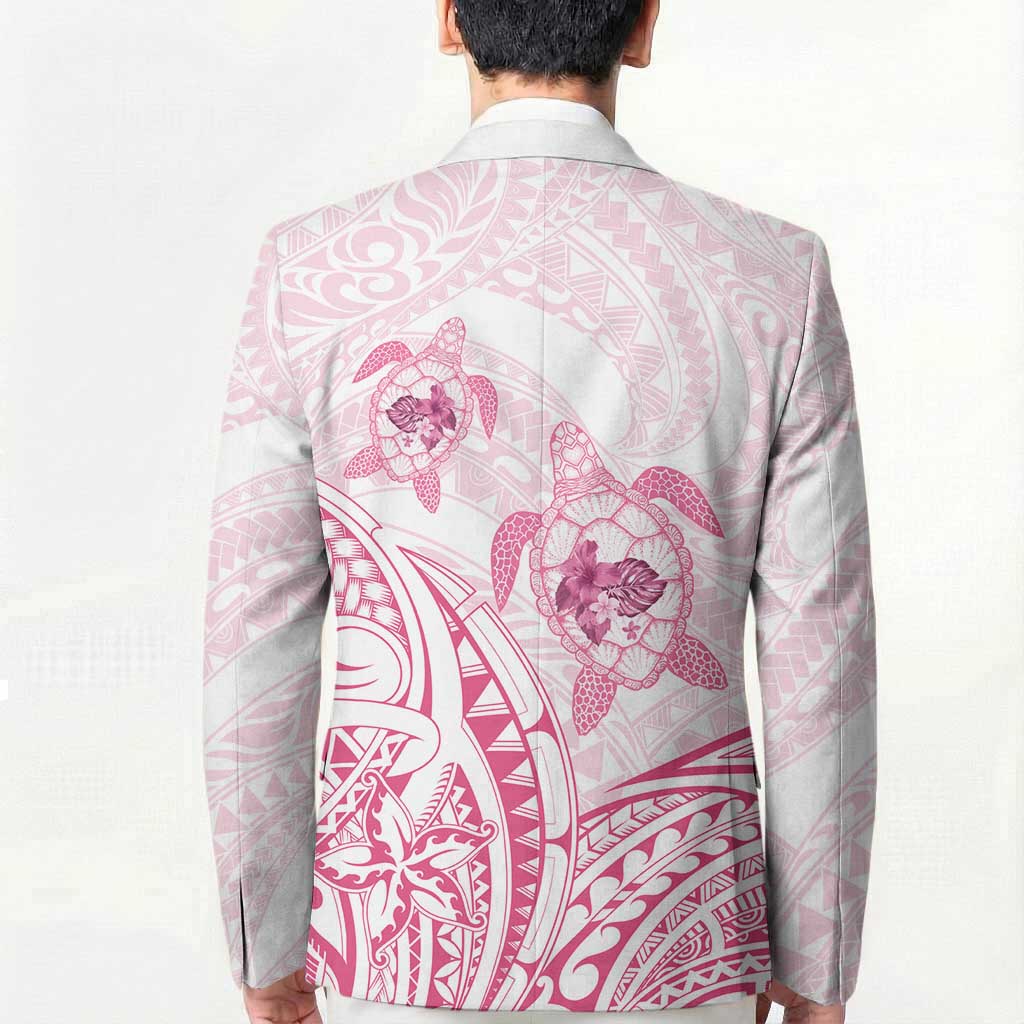 Pink White Polynesia Floral Sea Turtle Blazer LT14 - Polynesian Pride