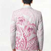 Pink White Polynesia Floral Sea Turtle Blazer LT14 - Polynesian Pride