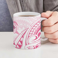 Pink White Polynesia Floral Sea Turtle Ceramic Mug LT14 - Polynesian Pride