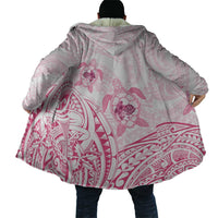 Pink White Polynesia Floral Sea Turtle Cloak LT14 - Polynesian Pride