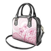 Pink White Polynesia Floral Sea Turtle Shoulder Handbag LT14 - Polynesian Pride