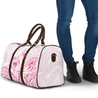 Pink White Polynesia Floral Sea Turtle Travel Bag LT14 - Polynesian Pride