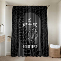 Custom New Zealand Silver Fern Rugby 2025 Bathroom Set Go Champions Aotearoa Maori Black - Polynesian Pride