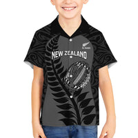 Custom New Zealand Silver Fern Rugby 2025 Family Matching Puletasi and Hawaiian Shirt Go Champions Aotearoa Maori Black