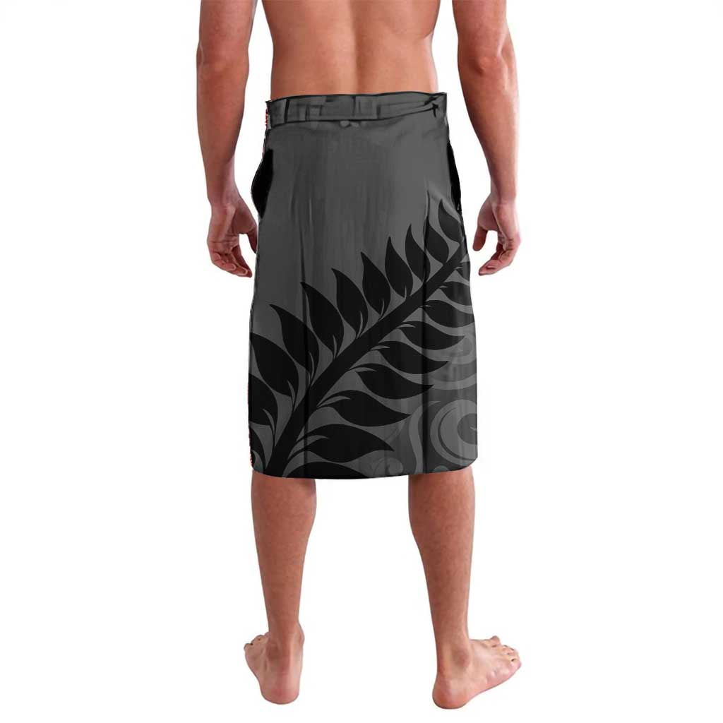 Custom New Zealand Silver Fern Rugby 2025 Lavalava Go Champions Aotearoa Maori Black