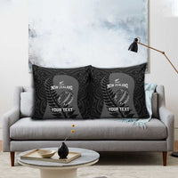 Custom New Zealand Silver Fern Rugby 2025 Pillow Cover Go Champions Aotearoa Maori Black - Polynesian Pride