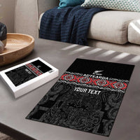 Custom New Zealand Silver Fern Rugby Puzzle All Black Maori Taniko Pattern - Polynesian Pride