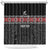 Custom New Zealand Silver Fern Rugby Shower Curtain All Black Maori Taniko Pattern