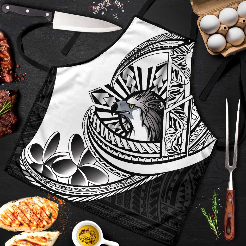 Philippines Eagle Sun Apron Filipino Agila Polynesian Tattoo Black Color LT14 Black - Polynesian Pride