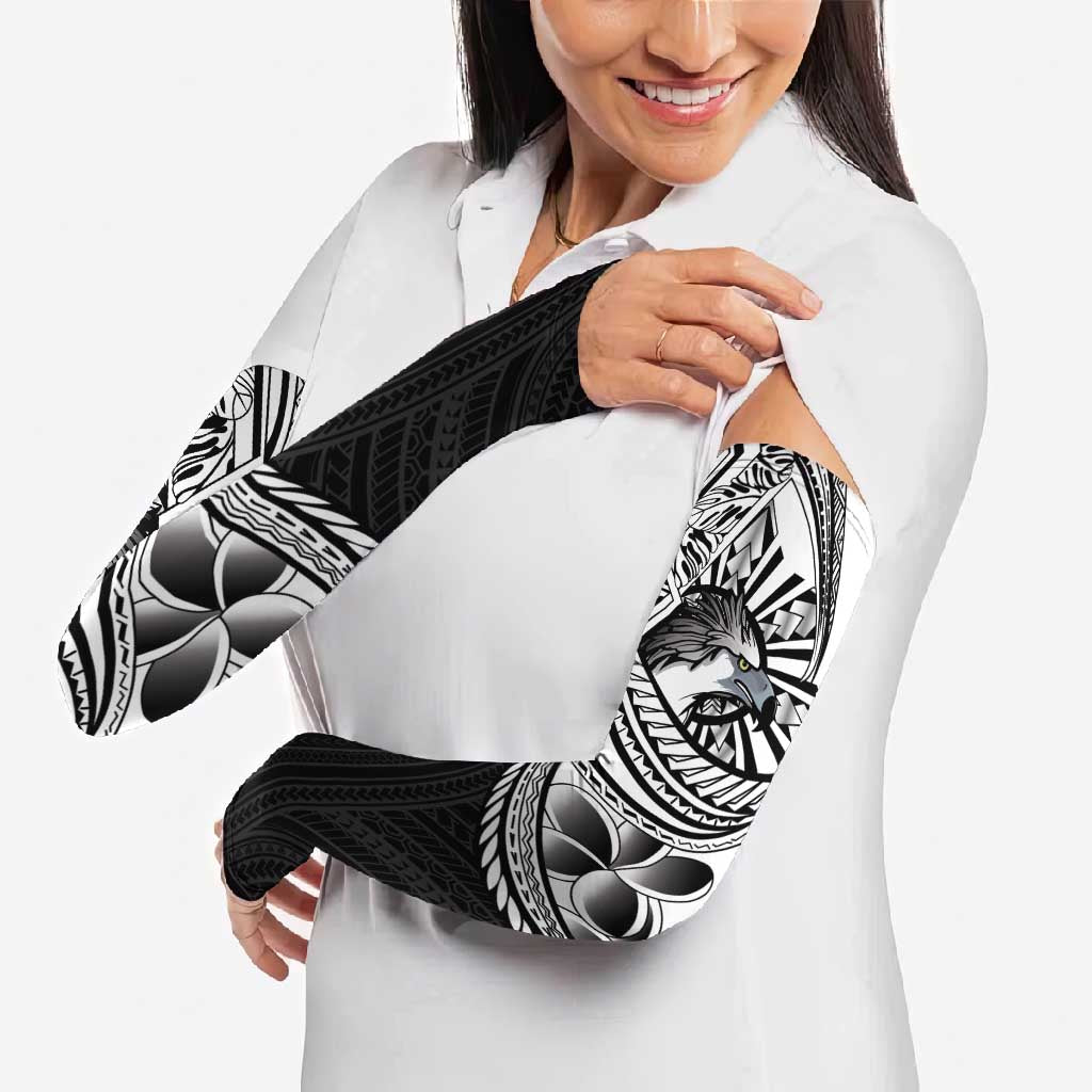 Philippines Eagle Sun Arm Sleeves Filipino Agila Polynesian Tattoo Black Color