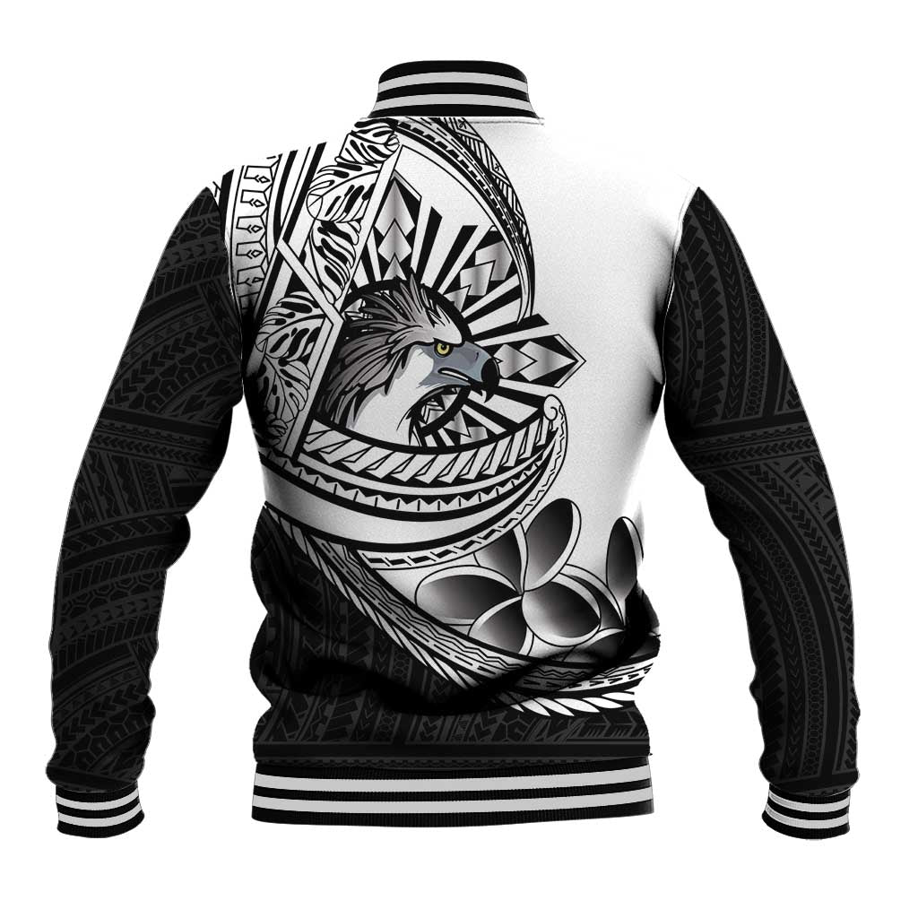 Philippines Eagle Sun Baseball Jacket Filipino Agila Polynesian Tattoo Black Color LT14 - Polynesian Pride