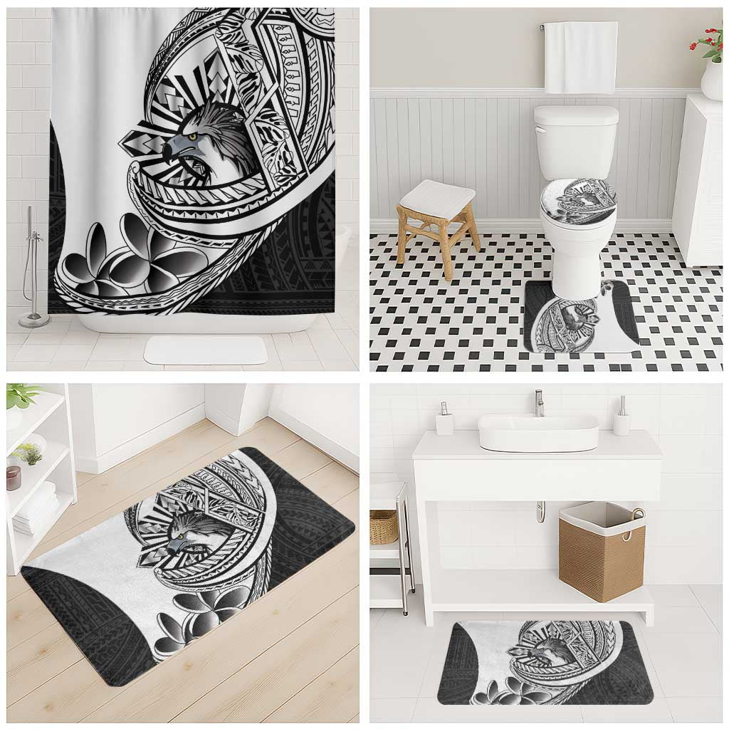 Philippines Eagle Sun Bathroom Set Filipino Agila Polynesian Tattoo Black Color