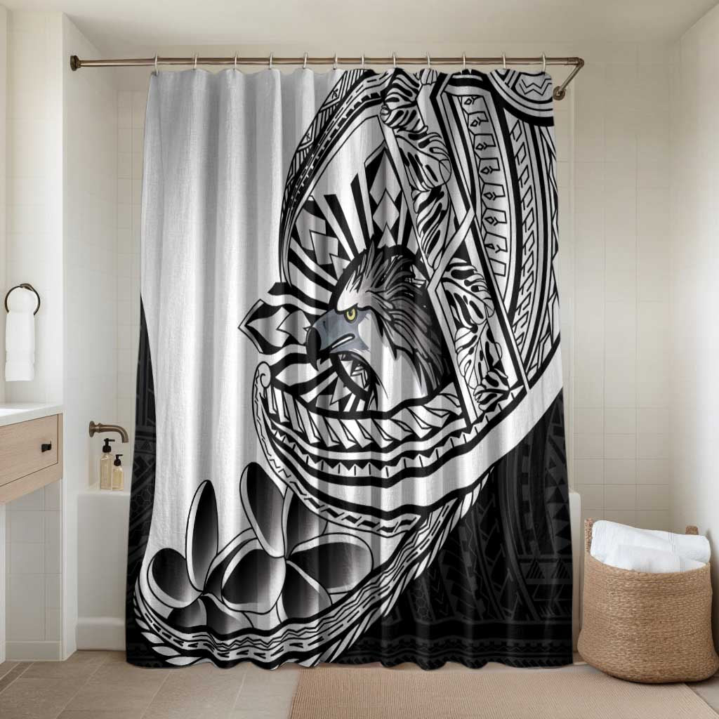 Philippines Eagle Sun Bathroom Set Filipino Agila Polynesian Tattoo Black Color
