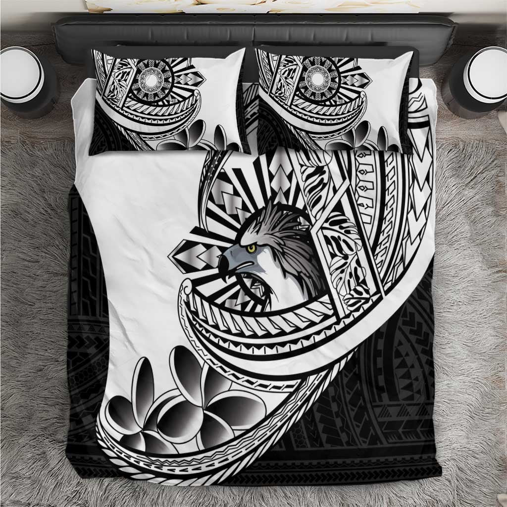 Philippines Eagle Sun Bedding Set Filipino Agila Polynesian Tattoo Black Color LT14 Black - Polynesian Pride