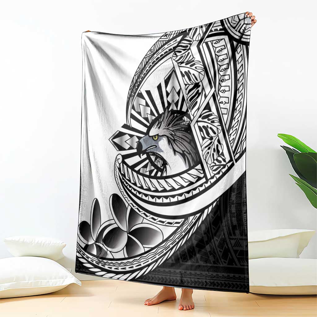 Philippines Eagle Sun Blanket Filipino Agila Polynesian Tattoo Black Color LT14 - Polynesian Pride