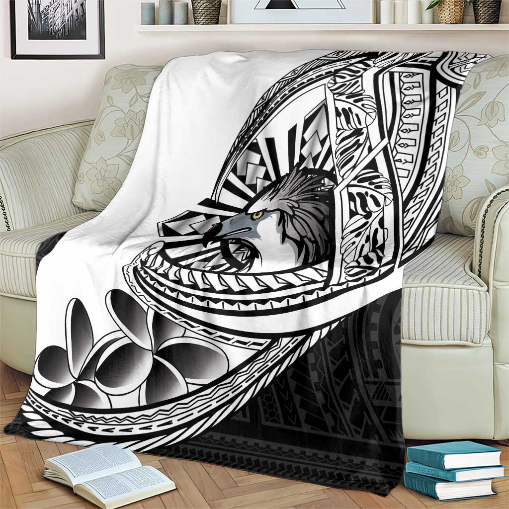 Philippines Eagle Sun Blanket Filipino Agila Polynesian Tattoo Black Color LT14 - Polynesian Pride