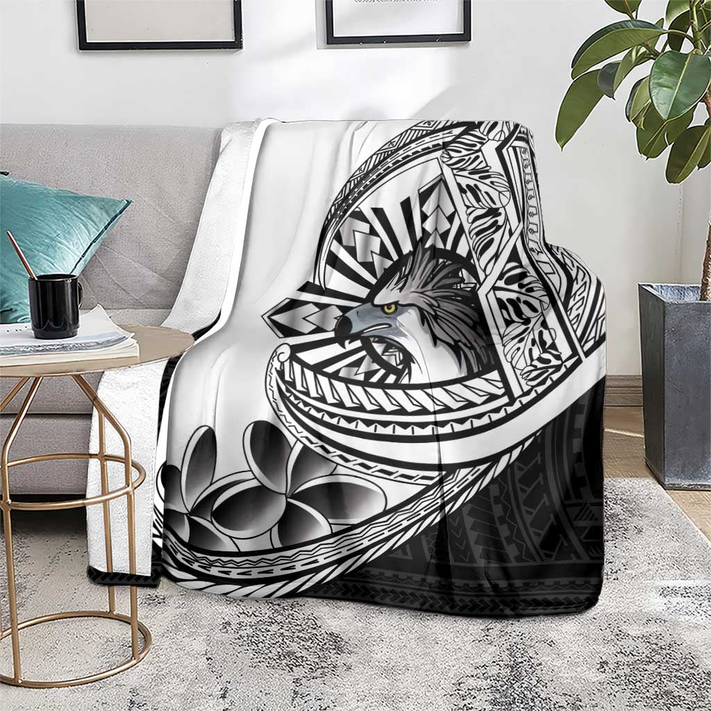 Philippines Eagle Sun Blanket Filipino Agila Polynesian Tattoo Black Color LT14 - Polynesian Pride