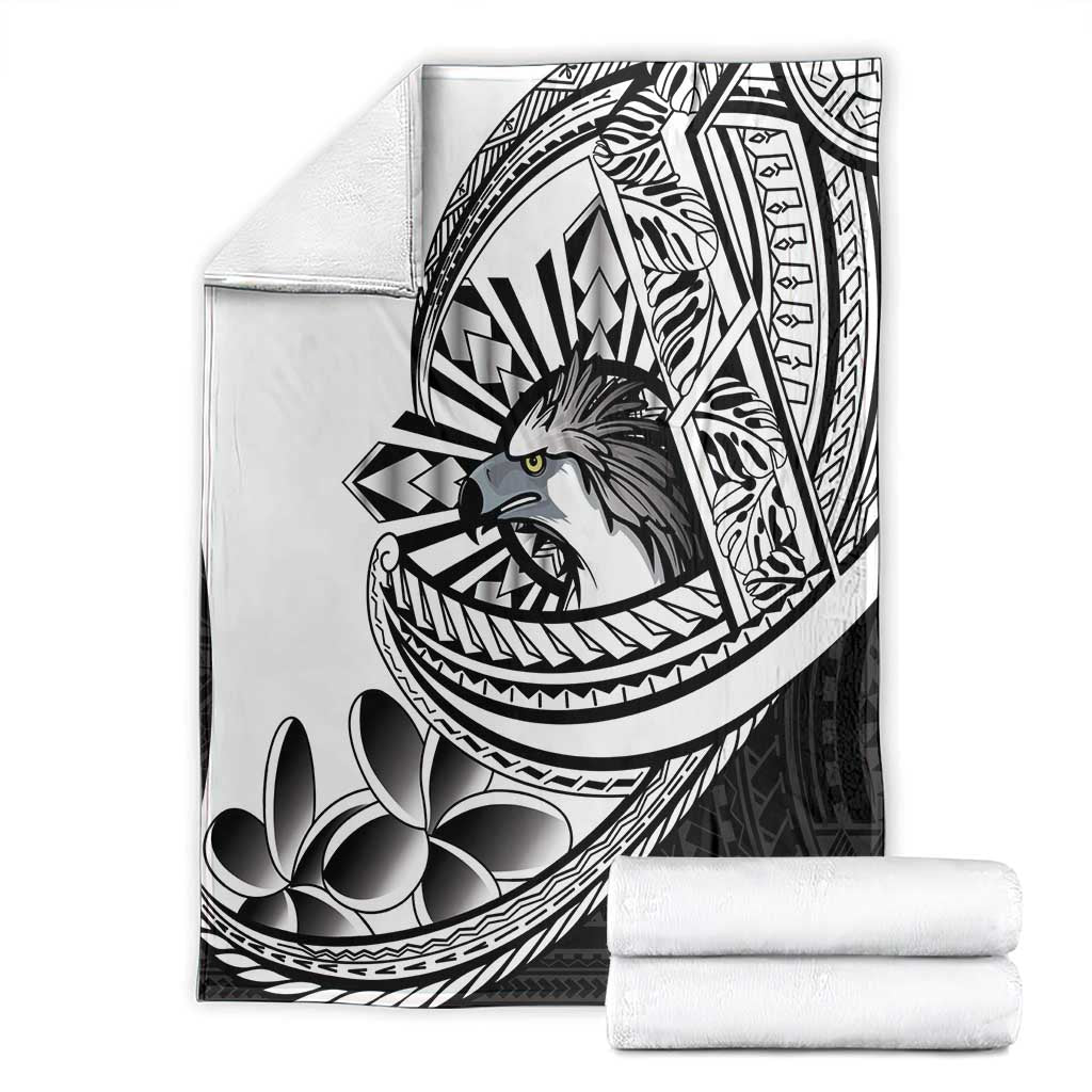 Philippines Eagle Sun Blanket Filipino Agila Polynesian Tattoo Black Color LT14 - Polynesian Pride